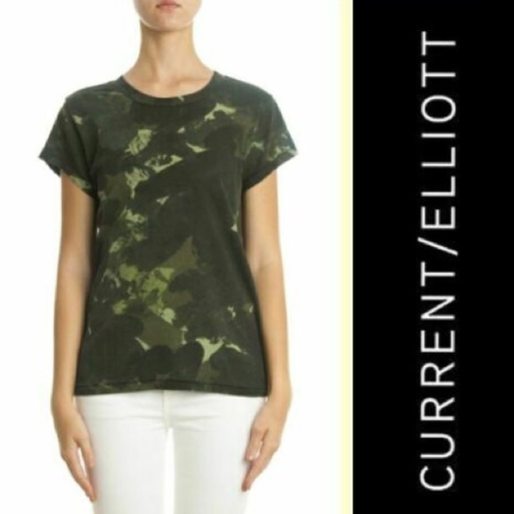 Current Elliott Crew Neck Tshirt Watermelon Camo